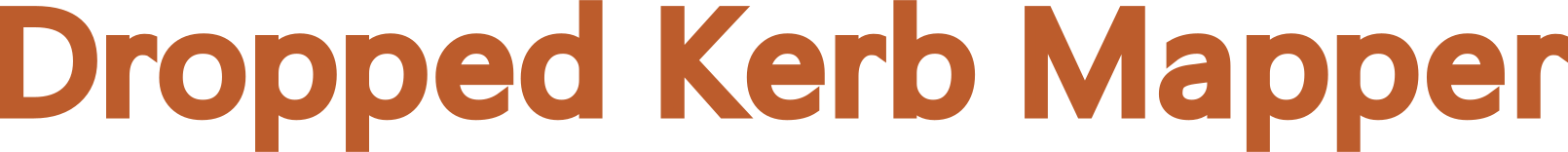 Dropped Kerb Mapper logo