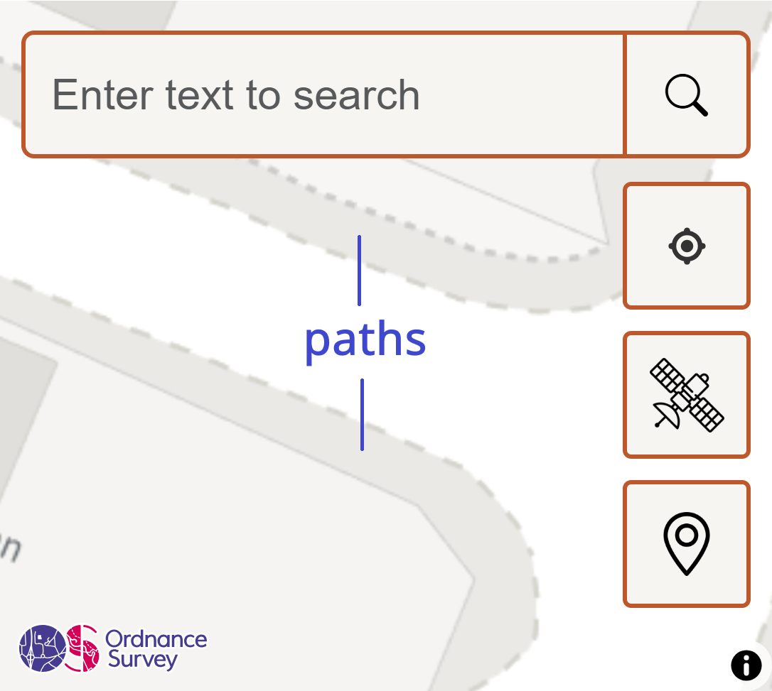 Map view zoomed in